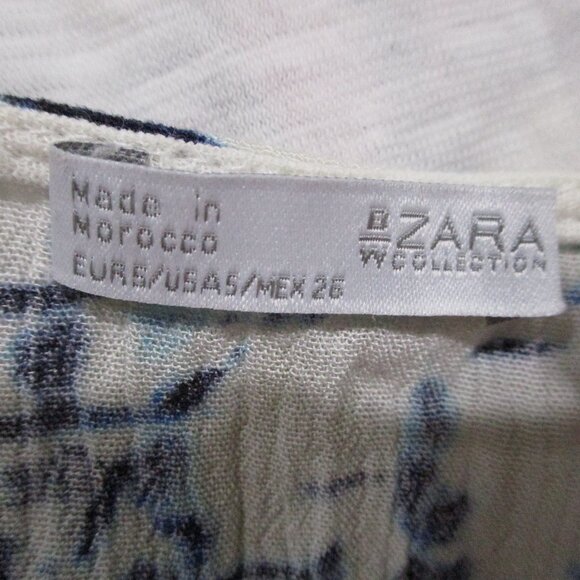 Zara Collection Short Sleeve Split Front V-Neck Hi-Lo Tunic - Picture 5 of 5